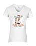 Epic Ladies Ho Ho Holy Sheet What A Year Coffee V-Neck Graphic T-Shirts