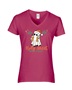 Epic Ladies Ho Ho Holy Sheet What A Year Coffee V-Neck Graphic T-Shirts