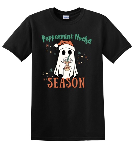 Epic Adult/Youth Peppermint Mocha Season Cotton Graphic T-Shirts. Free shipping.  Some exclusions apply.