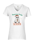 Epic Ladies Peppermint Mocha Season V-Neck Graphic T-Shirts