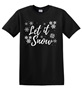 Epic Adult/Youth Let it Snow white winter season Cotton Graphic T-Shirts