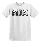 Epic Adult/Youth MOM varsity sports number one fan black Cotton Graphic T-Shirts