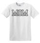 Epic Adult/Youth MOM varsity sports number one fan black Cotton Graphic T-Shirts