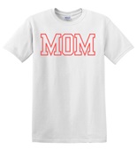 Epic Adult/Youth MOM varsity sports biggest fan red Cotton Graphic T-Shirts