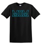 Epic Adult/Youth MOM varsity sports biggest fan blue Cotton Graphic T-Shirts