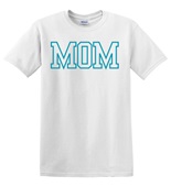 Epic Adult/Youth MOM varsity sports biggest fan blue Cotton Graphic T-Shirts