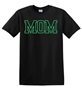 Epic Adult/Youth MOM varsity sports biggest fan green Cotton Graphic T-Shirts