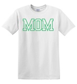 Epic Adult/Youth MOM varsity sports biggest fan green Cotton Graphic T-Shirts