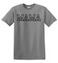 Epic Adult/Youth MAMA varsity sports biggest fan black Cotton Graphic T-Shirts