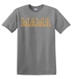 Epic Adult/Youth MAMA varsity sports biggest fan yellow Cotton Graphic T-Shirts