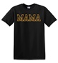 Epic Adult/Youth MAMA varsity sports biggest fan yellow Cotton Graphic T-Shirts