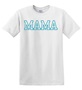 Epic Adult/Youth MAMA varsity sports biggest fan blue Cotton Graphic T-Shirts