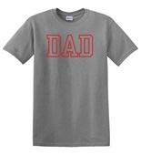 Epic Adult/Youth DAD varsity sports biggest fan red Cotton Graphic T-Shirts
