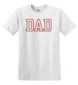 Epic Adult/Youth DAD varsity sports biggest fan red Cotton Graphic T-Shirts