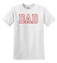 Epic Adult/Youth DAD varsity sports biggest fan red Cotton Graphic T-Shirts