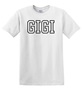 Epic Adult/Youth GIGI DAD varsity sports biggest fan blk Cotton Graphic T-Shirts