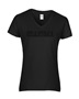 Epic Ladies GRANDMA varsity sports biggest fan blk V-Neck Graphic T-Shirts