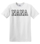 Epic Adult/Youth NANA  varsity sports biggest fan blk Cotton Graphic T-Shirts