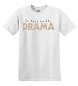 Epic Adult/Youth I'm Here for the Drama Popcorn Cotton Graphic T-Shirts