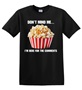 Epic Adult/Youth I'm Here for the Comments Popcorn Meme Cotton Graphic T-Shirts