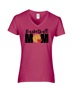 Epic Ladies Basketball Mom Love V-Neck Graphic T-Shirts