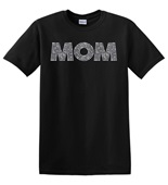 Epic Adult/Youth MOM Silver Diamond Style Print Cotton Graphic T-Shirts