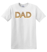 Epic Adult/Youth DAD Gold Bling Diamond Style Print Cotton Graphic T-Shirts