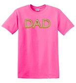 Epic Adult/Youth DAD Gold Bling Diamond Style Print Cotton Graphic T-Shirts