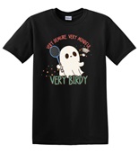 Epic Adult/Youth Very Cutesy Ghosties Birdy Badminton Cotton Graphic T-Shirts