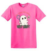 Epic Adult/Youth Very Cutesy Ghosties Birdy Badminton Cotton Graphic T-Shirts