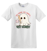 Epic Adult/Youth Very Cutesy Ghosties Hit Homer Baseball Cotton Graphic T-Shirts