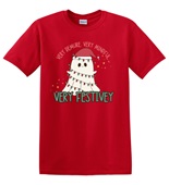 Epic Adult/Youth Very Cutesy Ghosties Festive Holidays Cotton Graphic T-Shirts