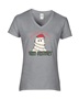Epic Ladies Very Cutesy Ghosties Festive Holidays V-Neck Graphic T-Shirts
