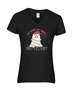 Epic Ladies Very Cutesy Ghosties Festive Holidays V-Neck Graphic T-Shirts