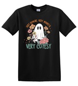 Epic Adult/Youth Very Cutesy Ghosties Flowers Garden Cotton Graphic T-Shirts