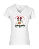 Epic Ladies Very Cutesy Ghosties Football Blitz V-Neck Graphic T-Shirts