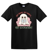 Epic Adult/Youth Very Cutesy Ghosties Read Books Bookworm Cotton Graphic T-Shirts