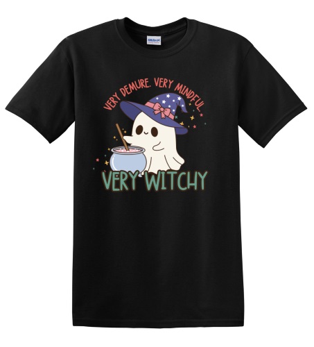 Epic Adult/Youth Very Cutesy Ghosties Witchy Spooky Cotton Graphic T-Shirts. Free shipping.  Some exclusions apply.