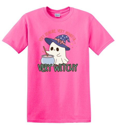 Epic Adult/Youth Very Cutesy Ghosties Witchy Spooky Cotton Graphic T-Shirts. Free shipping.  Some exclusions apply.
