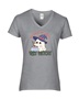 Epic Ladies Very Cutesy Ghosties Witchy Spooky V-Neck Graphic T-Shirts