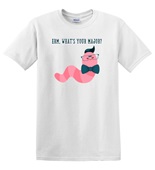 Epic Adult/Youth What's Your Major Adventure Worm Meme Cotton Graphic T-Shirts