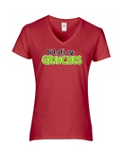 Epic Ladies What's Up Grinches outline V-Neck Graphic T-Shirts