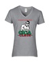 Epic Ladies Giga Claus Average Sigma Male Christmas V-Neck Graphic T-Shirts