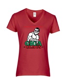 Epic Ladies Giga Claus Average Sigma Male Christmas V-Neck Graphic T-Shirts