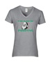 Epic Ladies He Sees You When Your Pooping Christmas V-Neck Graphic T-Shirts