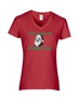 Epic Ladies He Sees You When Your Pooping Christmas V-Neck Graphic T-Shirts
