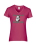 Epic Ladies He Sees You When Your Pooping Christmas V-Neck Graphic T-Shirts