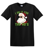 Epic Adult/Youth I Do It For The Ho's Santa Christmas Cotton Graphic T-Shirts