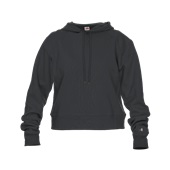Badger Athletic Fleece Women's Crop Hoodie 126100 CHARCOAL Primary