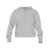 Badger Athletic Fleece Women's Crop Hoodie 126100 OXFORD Primary